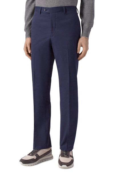 Хлопковые брюки MVST темно-синего цвета по цене 92300 руб., арт. M25.1MM.T411/531, фото 3 Хлопковые брюки MVST, арт. M25.1MM.T411/531, фото 3