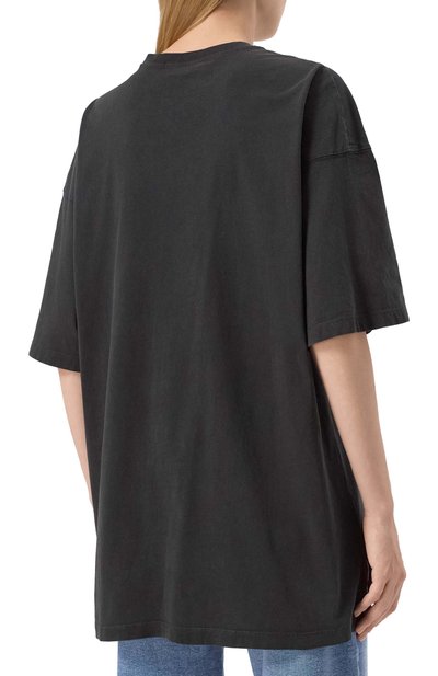 Хлопковая футболка REPLAY черного цвета по цене 11150 руб., арт. W3306H.000.22658M, фото 4 Хлопковая футболка REPLAY, арт. W3306H.000.22658M, фото 4