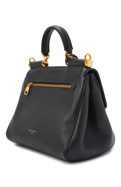 Сумка my sicily DOLCE & GABBANA черного цвета по цене 299500 руб., арт. BB7781/B7321, фото 4 Сумка my sicily DOLCE & GABBANA, арт. BB7781/B7321, фото 4