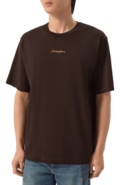 Хлопковая футболка DOLCE & GABBANA, арт. G8PN9Z/G7P0C, фото 3