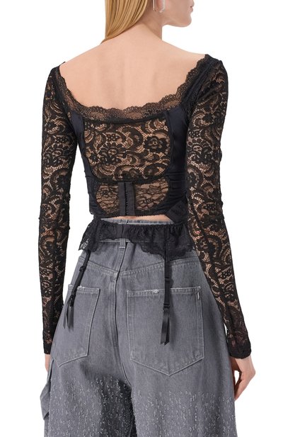 Топ BALENCIAGA черного цвета по цене 362000 руб., арт. 831667/TSR05, фото 4 Топ BALENCIAGA, арт. 831667/TSR05, фото 4