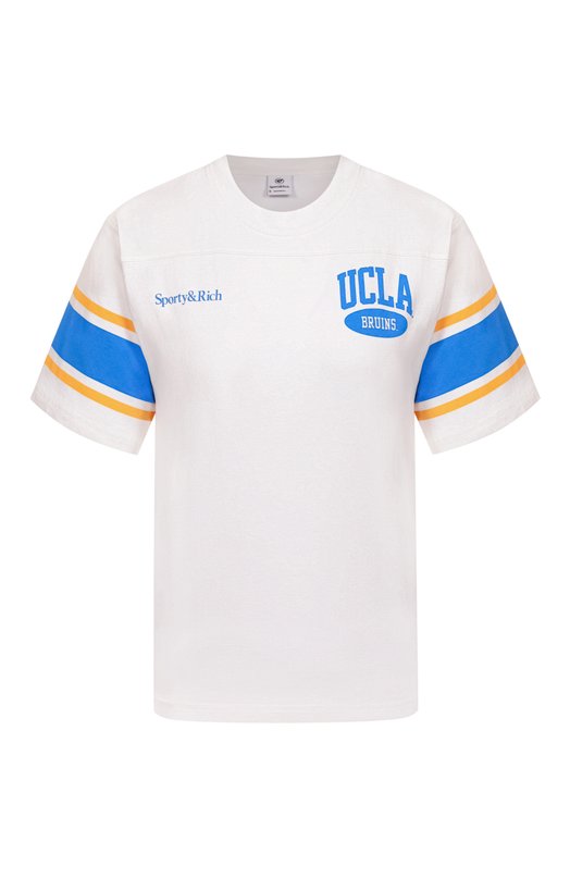 Хлопковая футболка Sporty & Rich x UCLA Sporty and Rich T0039615670WH01 Белый T0039615670WH01