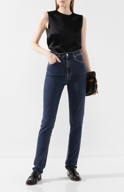 Топ из вискозы HELMUT LANG черного цвета по цене 53550 руб., арт. J06HW513, фото 2 Топ из вискозы HELMUT LANG, арт. J06HW513, фото 2