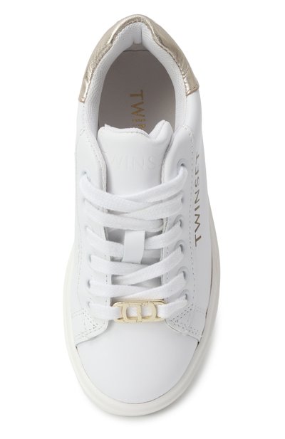 Кожаные кеды TWINSET, арт. 251GCJ010/30-34, фото 4