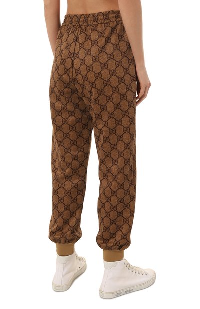 Джоггеры GUCCI коричневого цвета по цене 141120 руб., арт. 546427 XJAEL, фото 4 Джоггеры GUCCI, арт. 546427 XJAEL, фото 4