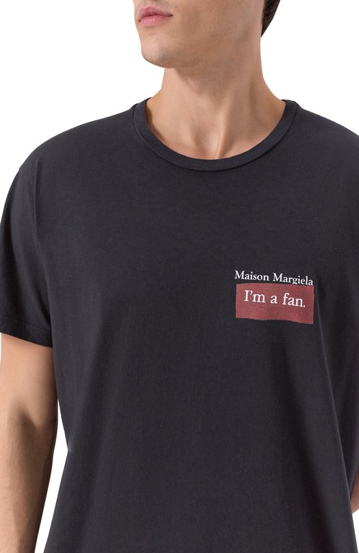 Хлопковая футболка Maison Margiela S50GC0723/S24575 Серый  S50GC0723/S24575 Фото 5