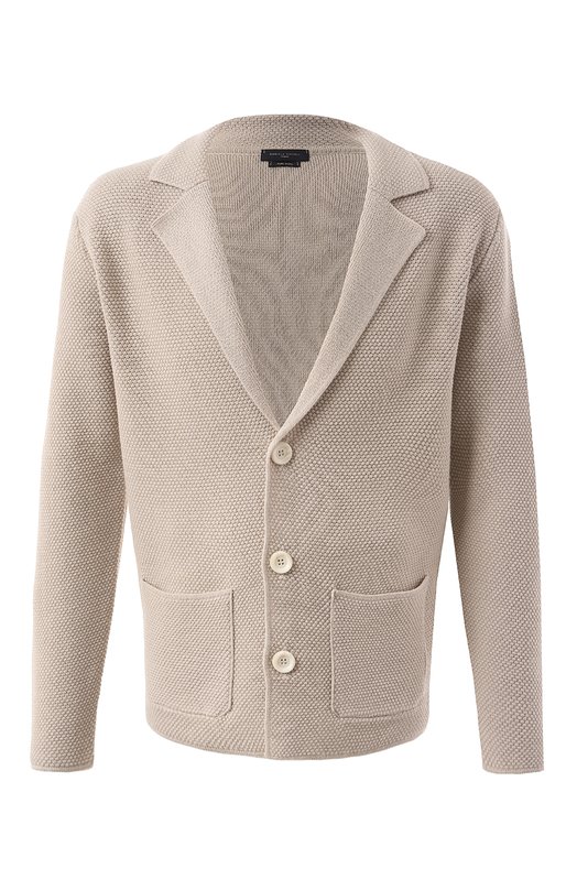 Шерстяной пиджак Daniele Fiesoli DF0113 Бежевый DF0113