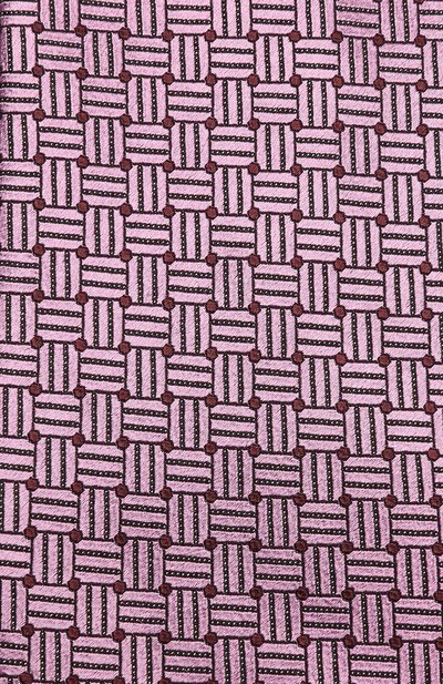 Шелковый галстук с узором ZEGNA розового цвета по цене 22450 руб., арт. Z9E691XW, фото 3 Шелковый галстук с узором ZEGNA, арт. Z9E691XW, фото 3