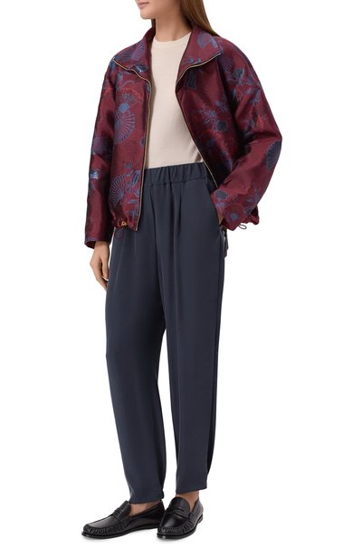 Шелковые брюки GIORGIO ARMANI, арт. GW003476/TE13643, фото 2
