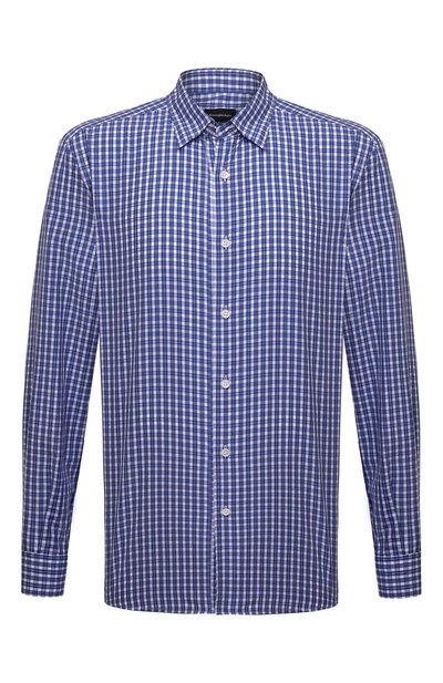 Мужская хлопковая рубашка ZEGNA, арт. UZX09/SAL2