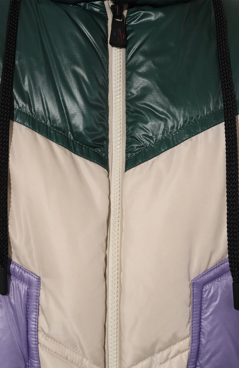 Женская пуховая куртка MONCLER GRENOBLE разноцветного цвета, арт. 1A000-10-54155 | Фото 5 (Рукава: Длинные; Длина (верхняя одежда): Короткие; Материал внешний: Синтетический материал; Материал подклада: Синтетический материал; Материал утеплителя: Пух и перо; Кросс-КТ: Утепленные, Куртка; Стили: Спорт-шик)