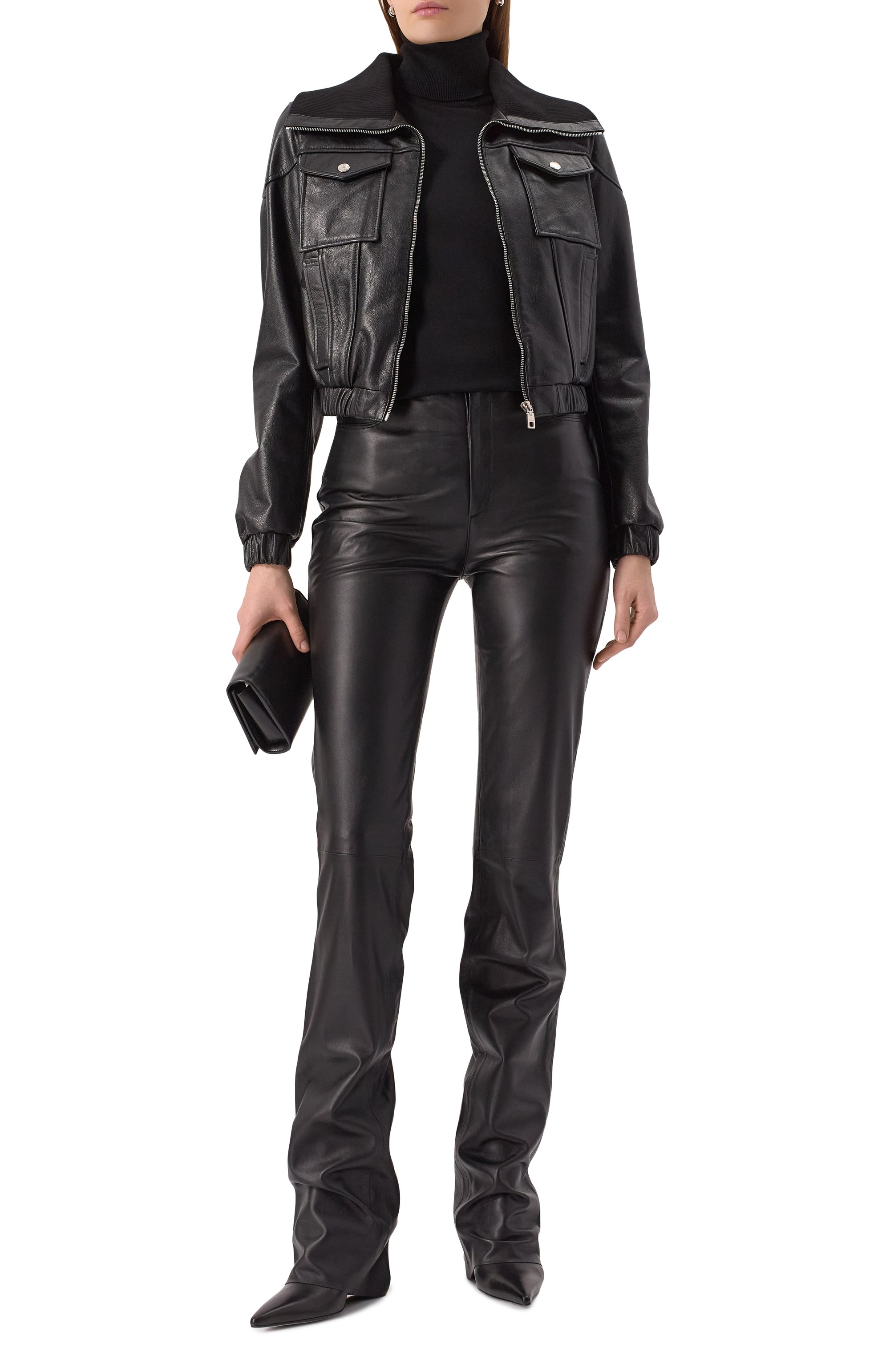 Кожаный бомбер DOLCE & GABBANA, арт. F9S02L/HULV0, фото 2