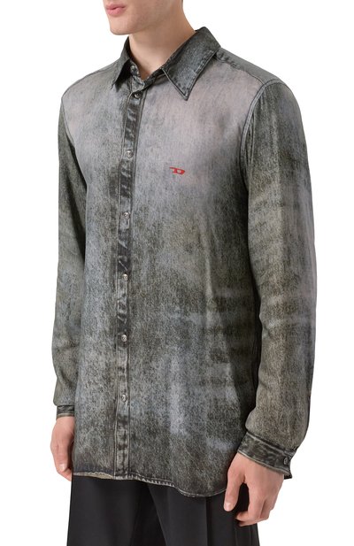 Рубашка из вискозы DIESEL, арт. A18622/0LKCT, фото 3