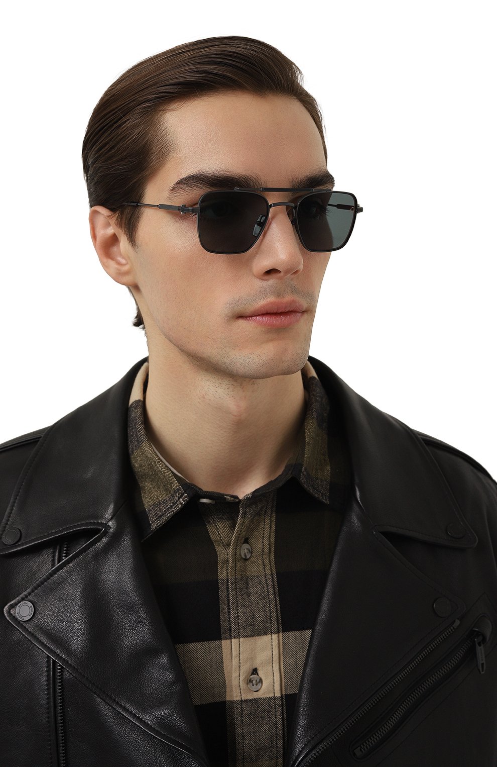 Солнцезащитные очки AKONI серого цвета по цене 99500 руб., арт. AKS-200C, фото 2 Солнцезащитные очки AKONI, арт. AKS-200C, фото 2