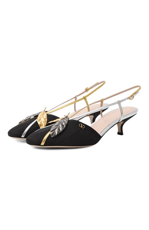 Текстильные туфли Foliefoliage 45 Valentino 6W2S0LI7/EMJ Чёрный 6W2S0LI7/EMJ