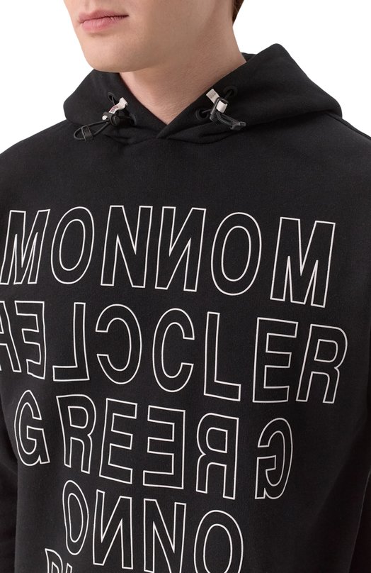 Хлопковое худи Moncler Grenoble 8G71610/899AN Чёрный  8G71610/899AN Фото 5