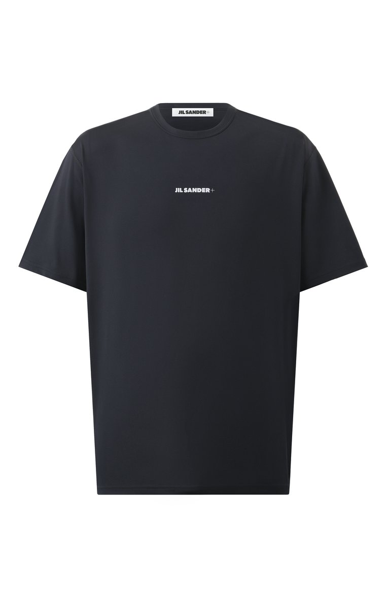 Мужская футболка JIL SANDER черного цвета, арт. J47GC0023/J20033 | Фото 1 (Драгоценные камни: Проставлено; Материал сплава: Проставлено; Рукава: Короткие; Материал внешний: Синтетический материал; Длина (для топов): Стандартные; Стили: Кэжуэл; Принт: Без принта; Мужское Кросс-КТ: Футболка-одежда; Кросс-КТ: Джерси)