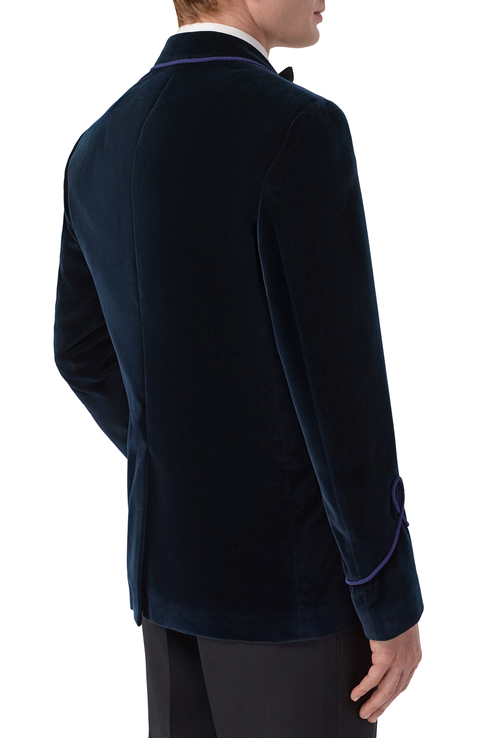 Бархатный пиджак DOLCE & GABBANA, арт. G2VQ4T/FUVG7, фото 4