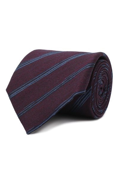 Мужской галстук из шелка и шерсти ZEGNA, арт. Z8E33/18H
