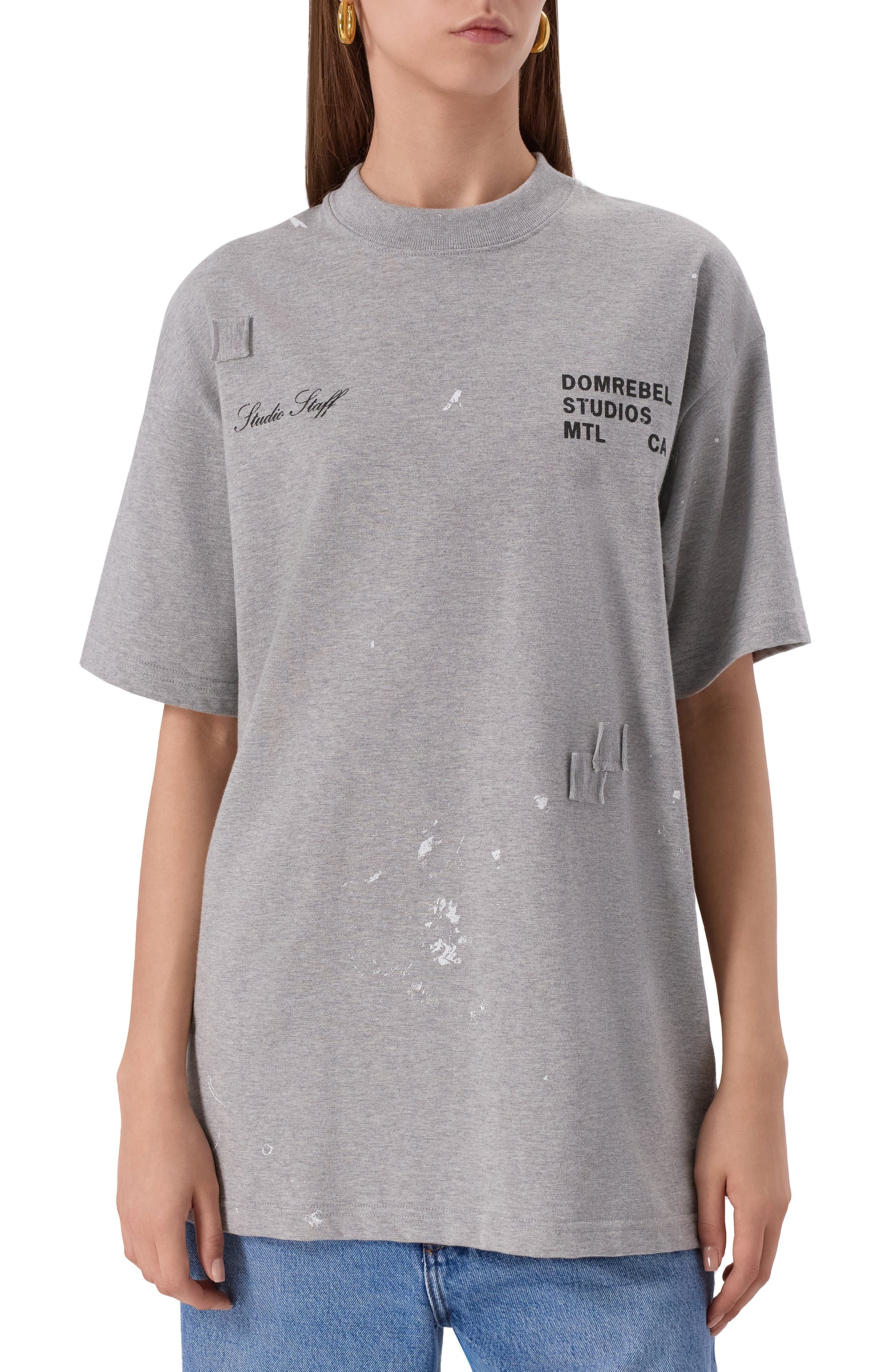 Хлопковая футболка DOMREBEL, арт. STAFF TEE T-SHIRT, фото 3