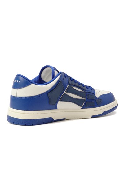 Кожаные кеды skel-top AMIRI синего цвета по цене 64300 руб., арт. AMF0SR1047, фото 5 Кожаные кеды skel-top AMIRI, арт. AMF0SR1047, фото 5