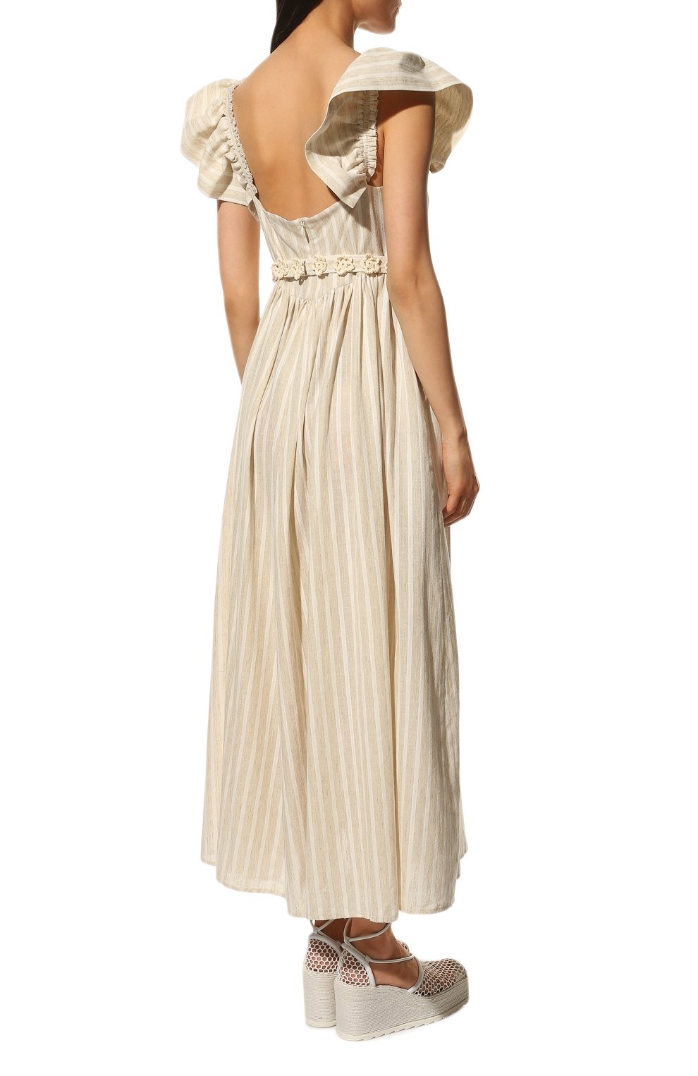 Хлопковое платье VIKA 2.0 бежевого цвета по цене 58750 руб., арт. SS22-13108, фото 4 Хлопковое платье VIKA 2.0, арт. SS22-13108, фото 4