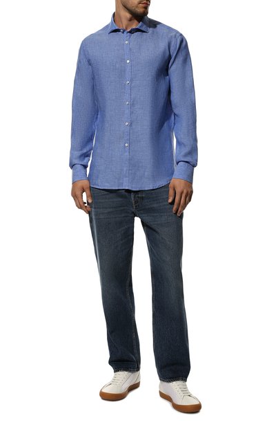 Льняная рубашка BROUBACK синего цвета по цене 18150 руб., арт. ASC-AUGUSTA-38/ATENE, фото 2 Льняная рубашка BROUBACK, арт. ASC-AUGUSTA-38/ATENE, фото 2