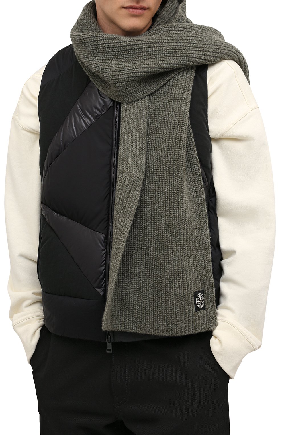 Шерстяной шарф STONE ISLAND, арт. 7515N15B5, фото 2