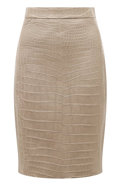 Женская кожаная юбка GUCCI, арт. 373182 XA127