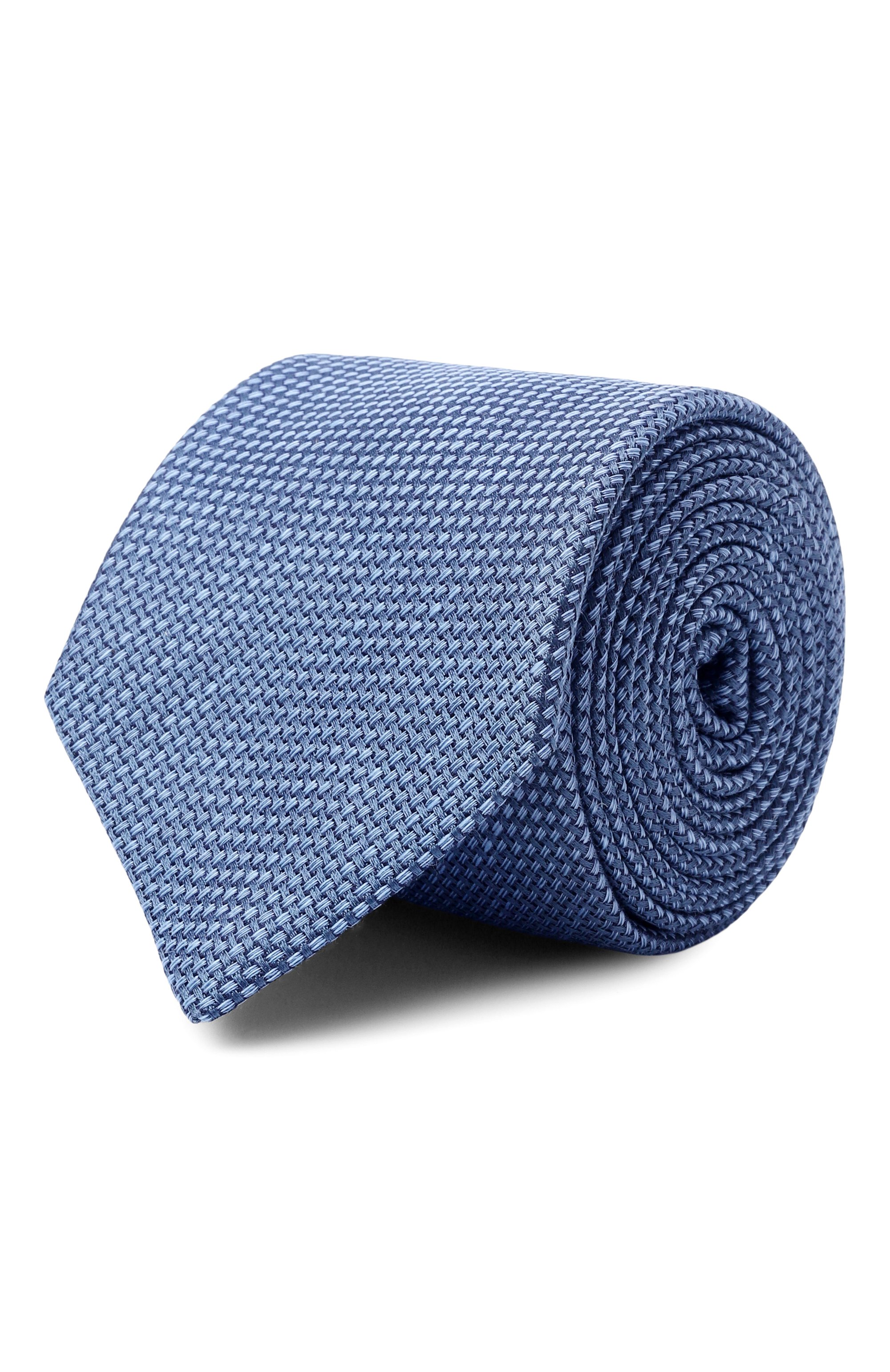 Галстук из шелка и льна CANALI, арт. 18/HJ04592, фото 1