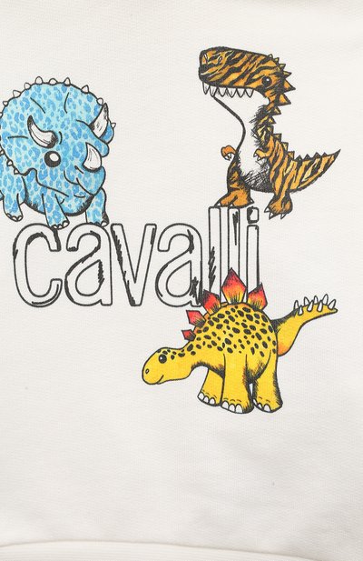 Хлопковое худи ROBERTO CAVALLI, арт. QJT921/CF050/06M-12M, фото 3