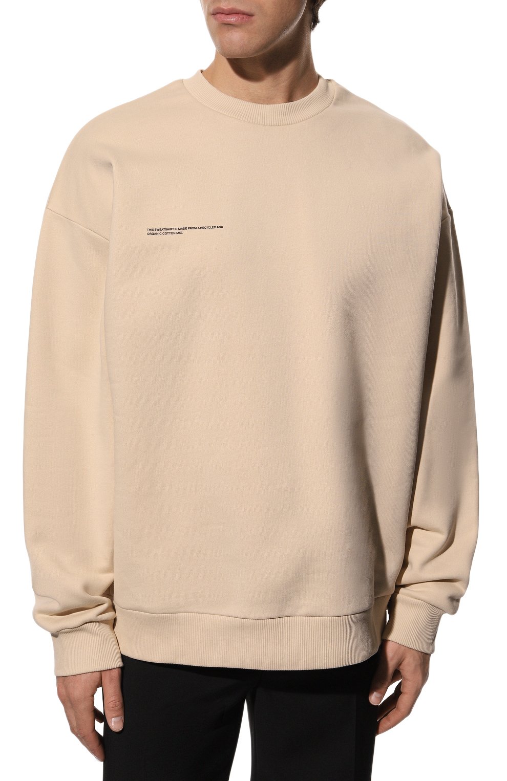 Хлопковый свитшот PANGAIA бежевого цвета по цене 19100 руб., арт. 365 Signature Sweatshirt, фото 6 Хлопковый свитшот PANGAIA, арт. 365 Signature Sweatshirt, фото 6