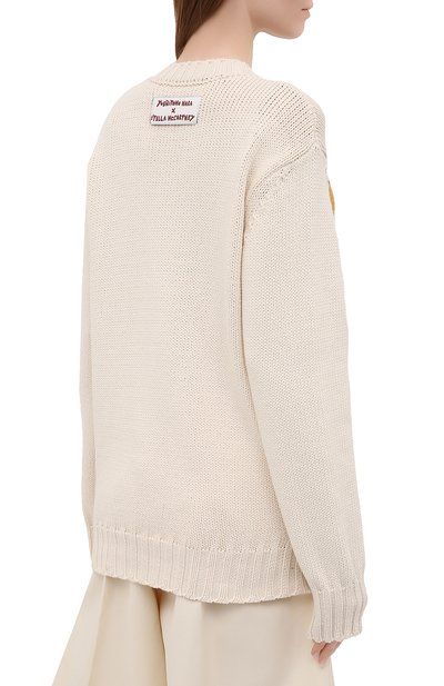 Хлопковый свитер STELLA MCCARTNEY разноцветного цвета по цене 85750 руб., арт. 583371/S7228, фото 4 Хлопковый свитер STELLA MCCARTNEY, арт. 583371/S7228, фото 4