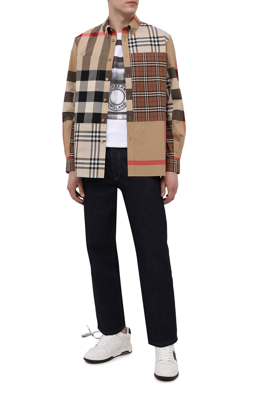 Хлопковая рубашка BURBERRY, арт. 8038638, фото 2