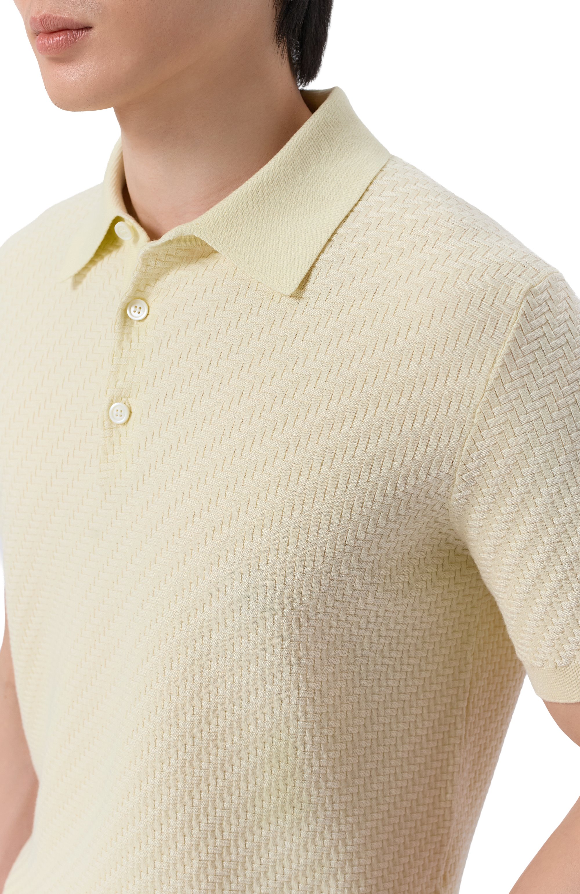 Поло из хлопка и шелка BRIONI, арт. UMR200/PAK22, фото 5