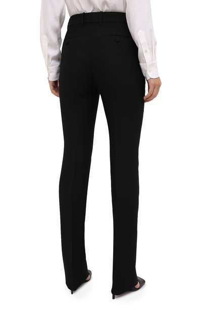 Брюки из шелка и шерсти GUCCI черного цвета по цене 113760 руб., арт. 627880/ZAD88, фото 4 Брюки из шелка и шерсти GUCCI, арт. 627880/ZAD88, фото 4