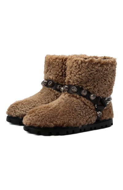 Меховые сапоги MIU MIU, арт. 5U573D-3LJA-F0046-M010, фото 1