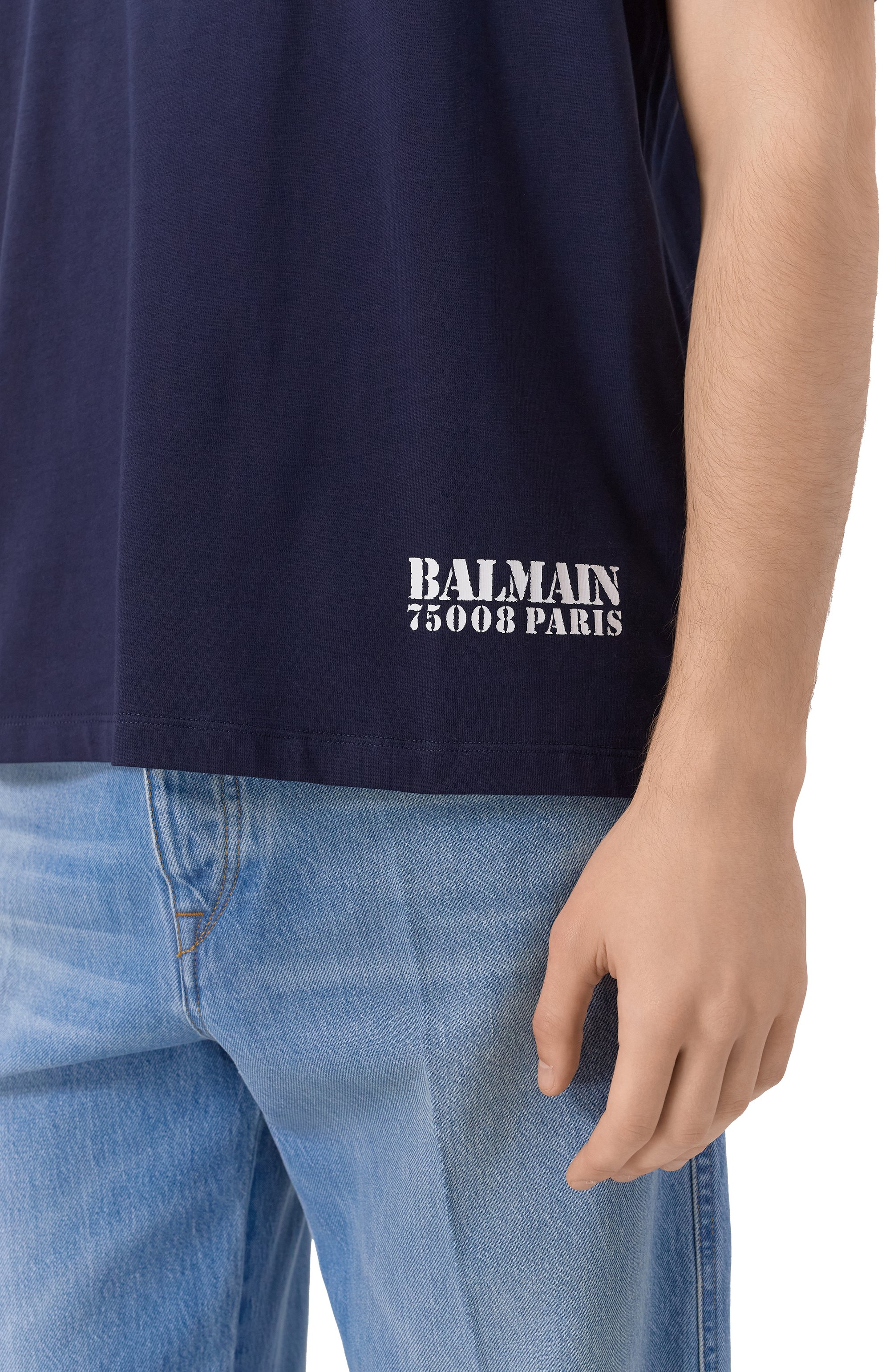 Хлопковая футболка BALMAIN, арт. FH1EG000/BD04, фото 5