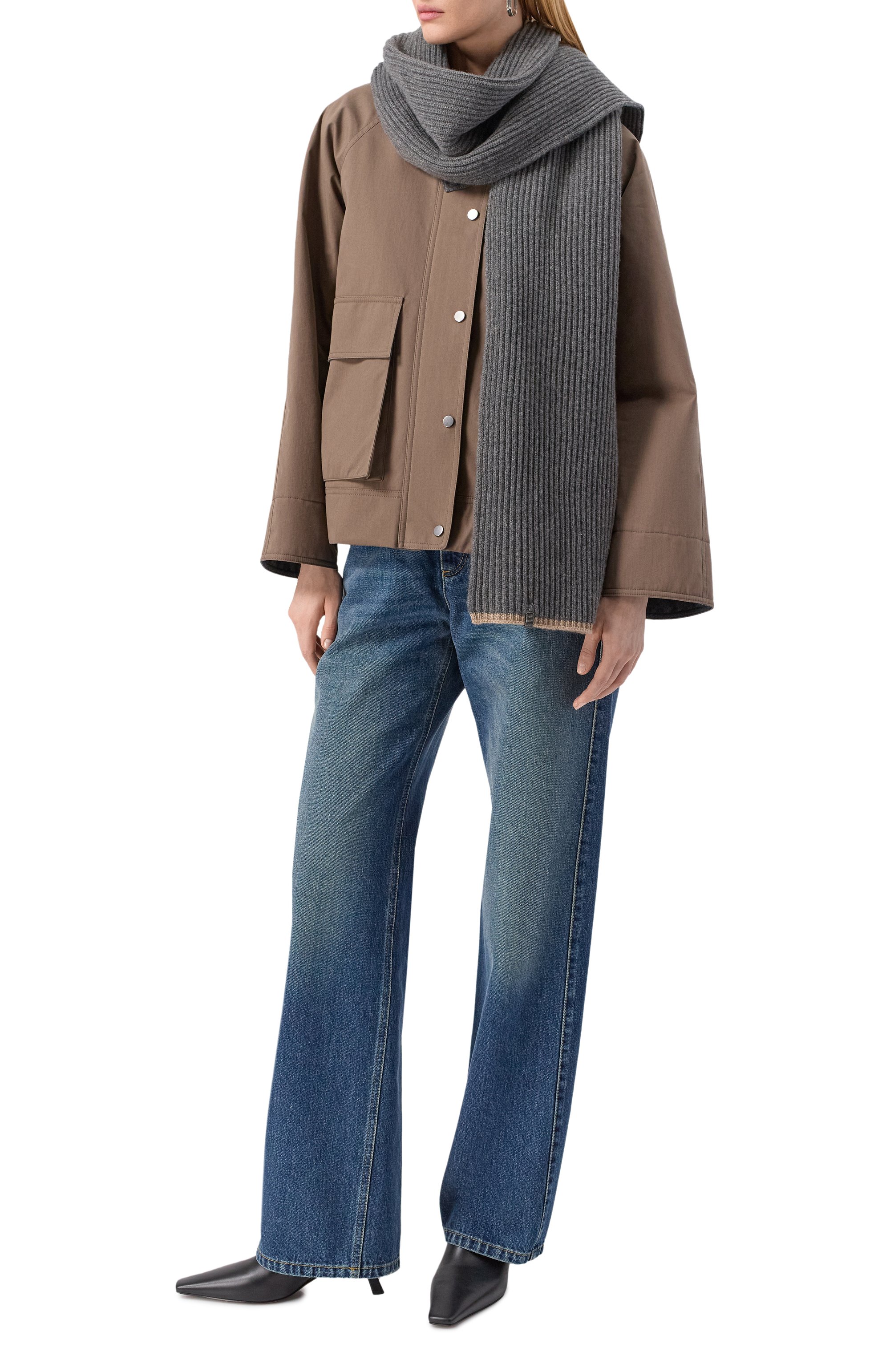 Кашемировый шарф BRUNELLO CUCINELLI, арт. M12504989, фото 4