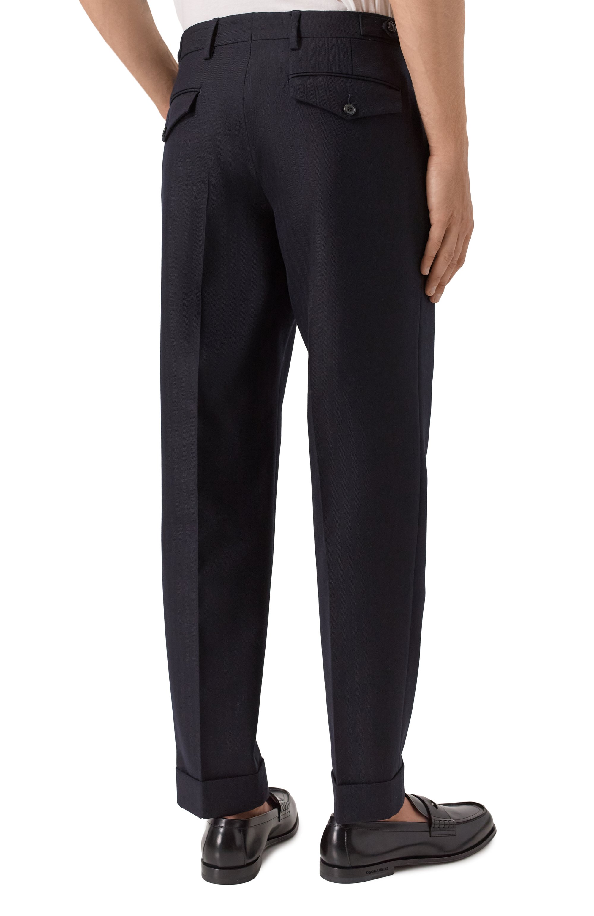 Шерстяные брюки DRIES VAN NOTEN, арт. 020904-2193-509, фото 4