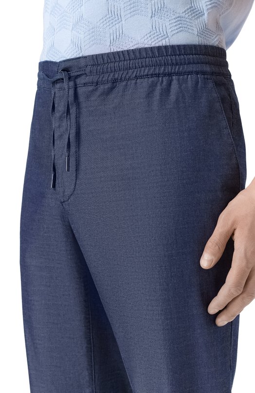 Брюки из хлопка и лиоцелла MVST M26.CSM.T406/TS0BL Синий  M26.CSM.T406/TS0BL Фото 5