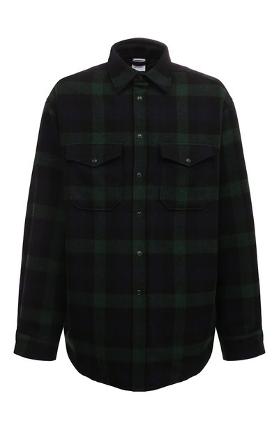 Мужская шерстяная куртка-рубашка VETEMENTS, арт. UA65SB995N/C0TT0N