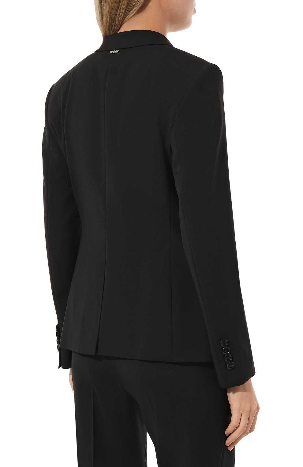 Шерстяной жакет BOSS черного цвета по цене 59850 руб., арт. 50490035, фото 4 Шерстяной жакет BOSS, арт. 50490035, фото 4