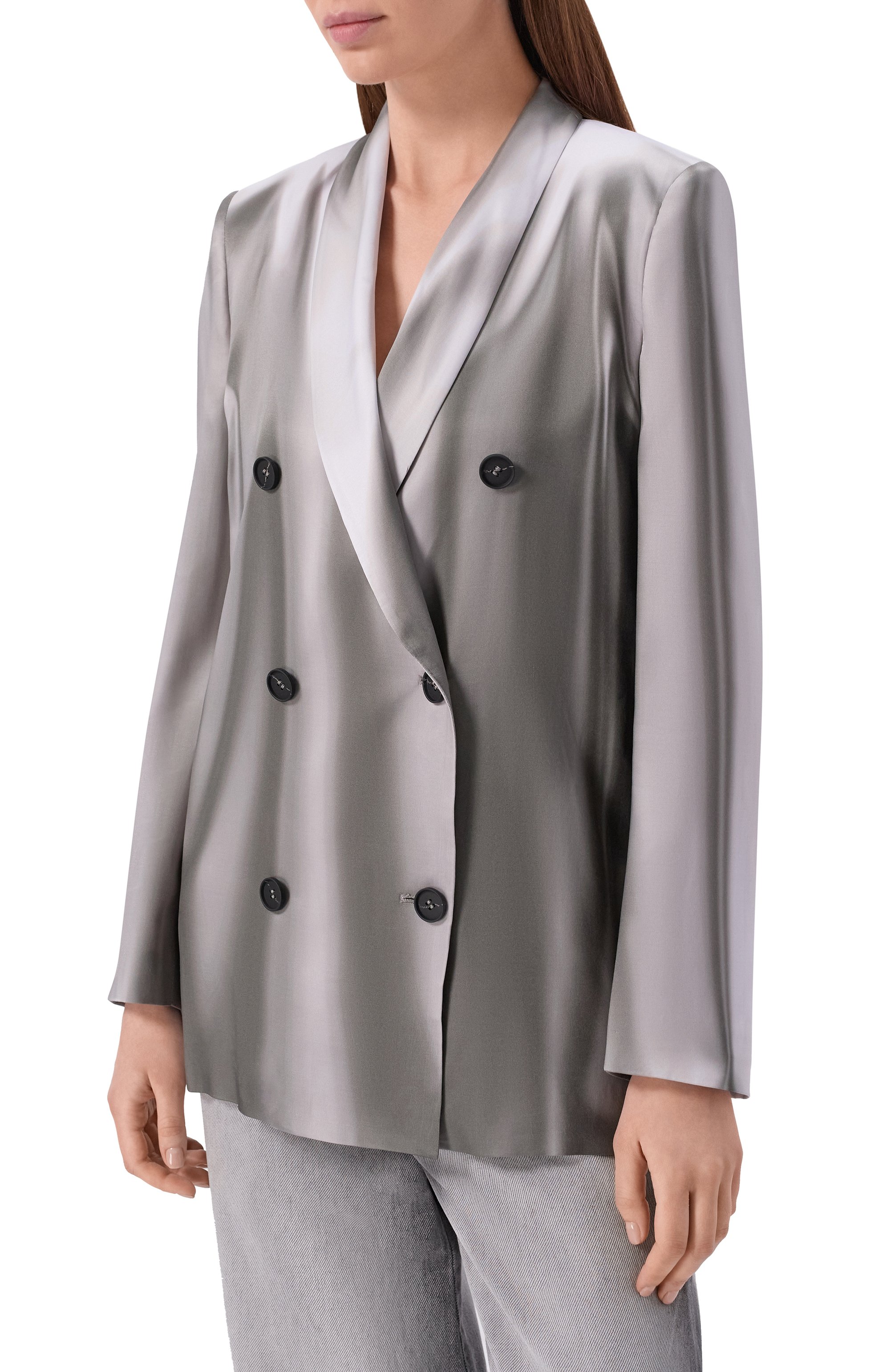 Жакет DIESEL серого цвета по цене 74250 руб., арт. A20930/0GIBR, фото 3 Жакет DIESEL, арт. A20930/0GIBR, фото 3