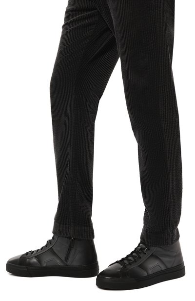 Кожаные кеды gloria SANTONI, арт. MBGG22025NE0PG0N, фото 3