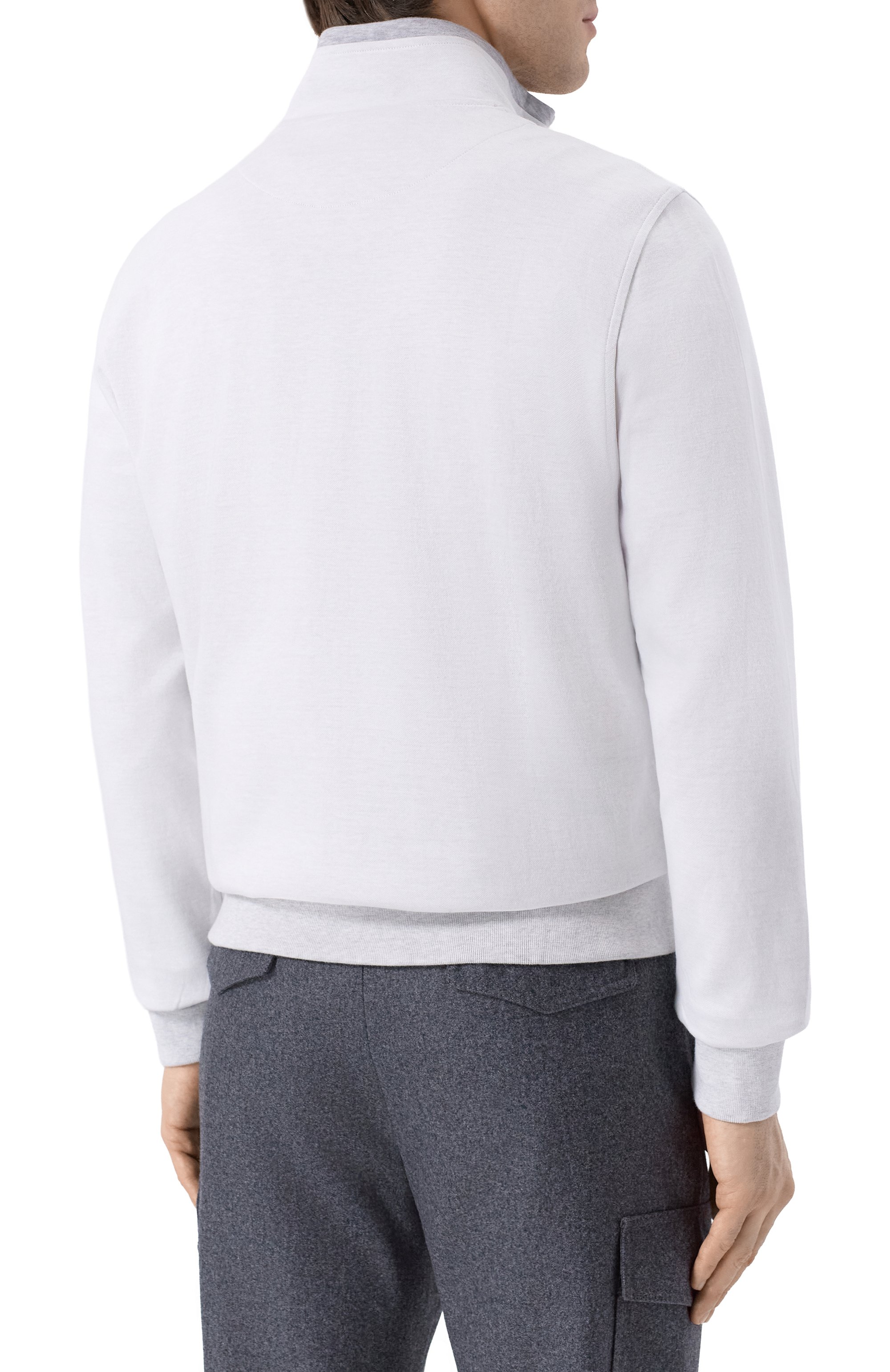 Хлопковая толстовка MVST светло-серого цвета по цене 99450 руб., арт. 16M451/TS00, фото 4 Хлопковая толстовка MVST, арт. 16M451/TS00, фото 4