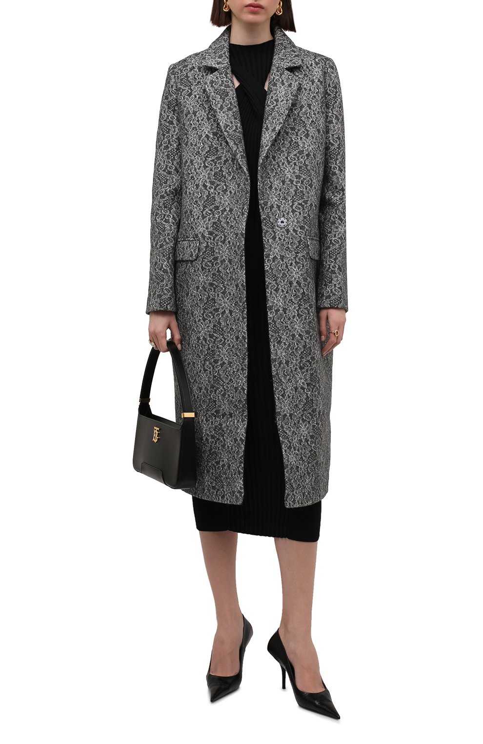 Шерстяное пальто SEVEN LAB, арт. CMAR lace grey, фото 2