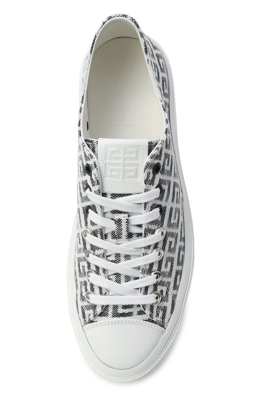 Текстильные кеды City Givenchy BH0050/H0VC Чёрно-белый  BH0050/H0VC Фото 6