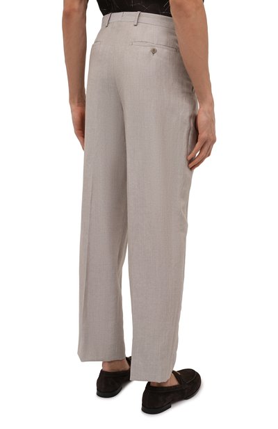 Брюки изо льна и шерсти BRIONI, арт. RPAI0N/P1115/CAPRI, фото 4