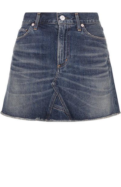 Джинсовая мини-юбка с потертостями CITIZENS OF HUMANITY, арт. 3132B-763, фото 1